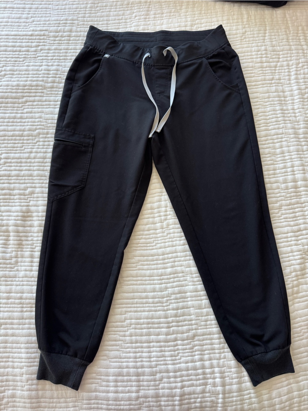Figs Kids Black Jogger Sweatpants with Drawstring
